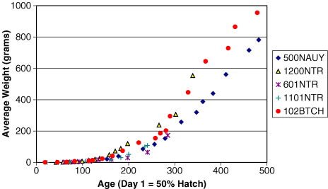 arctic char growth rate in recirculating aquaculture